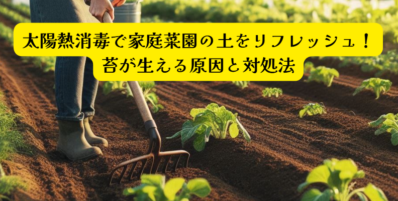 太陽熱消毒中の苔アイキャッチ